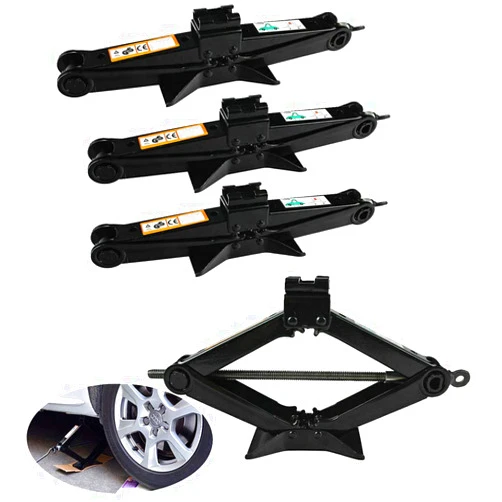 DICN 3 Pack 2 Ton Scissor Wind Up Jack with Crank Speed Handle Steel Garage Tools for Chevy Malibu/Cruze/Prizm/Impola/Caprice