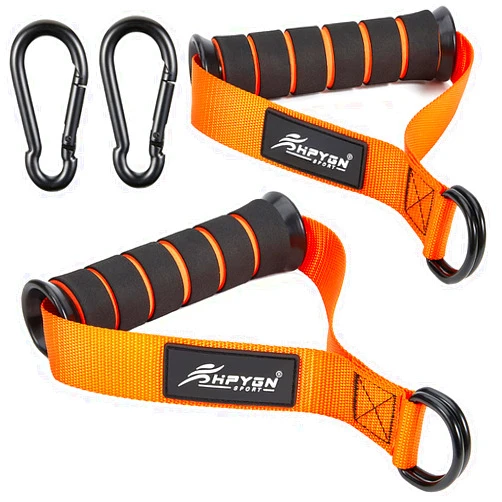 HPYGN Cable Machine Handles, Exercise Handles for Resistance Bands, Cable Handles Gym Equipment, Grip Attachments Great for Cable Training Pulley System Home Gym