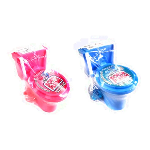 HAKOCO Kidsmania Sour Flush Candy Plunger with Sour Powder Dip 2 PACK Watermelon and Blue Raspberry