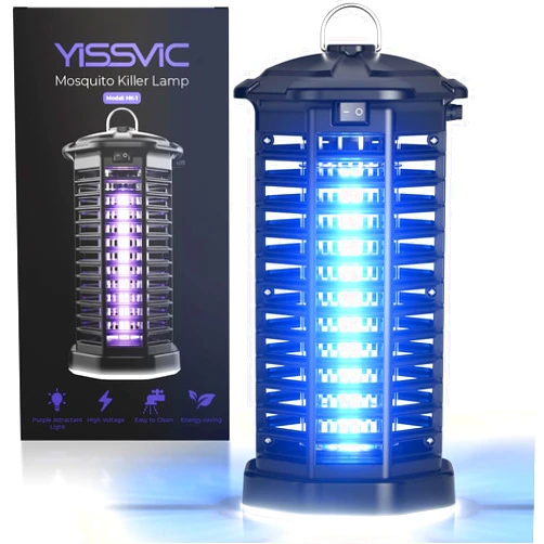 YISSVIC Bug Zapper Outdoor Indoor Waterproof Electric Mosquito Fly Zapper Killer Effective 4200V Plug in for Home Patio Office Courtyard