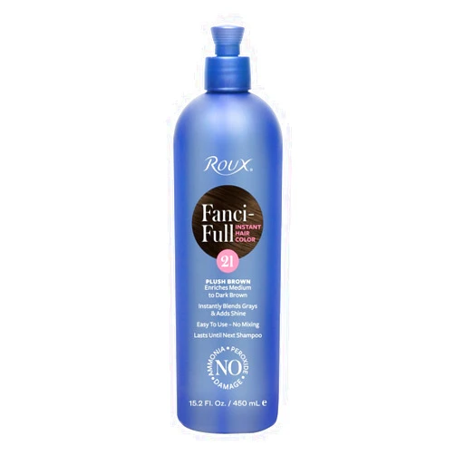 Roux Fanci-Full Instant Hair Color, #21 Plush Brown, 15.2 Fl Oz