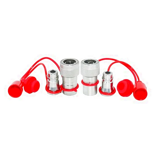SCGDPNBH 2 Sets 1/2'' NPT Ag Poppet Valve ISO5675 Tractor Hydraulic Quick Connect Coupling Quick Coupler 1/2
