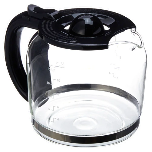 Capresso Glass Carafe 12 Cup, Black