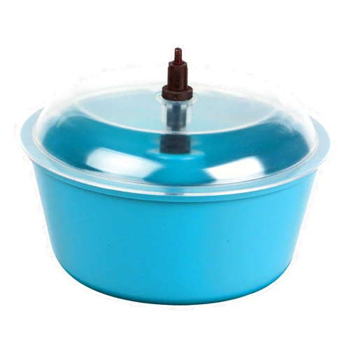 Raytech 23-005 Polyethylene Bowl with Lid, 0.05 Cubic feet Capacity, 8
