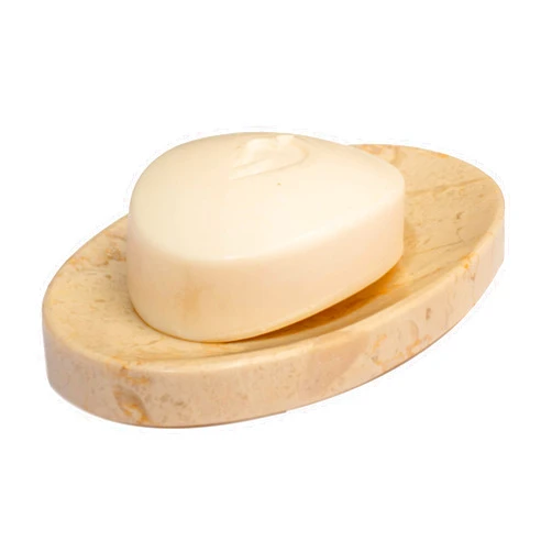 CraftsOfEgypt Beige Marble Soap Dish - Polished and Shiny Marble Dish Holder – Beautifully Crafted Bathroom Accessory – by CraftsOfEgypt