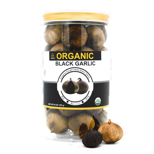 HARMONI USDA Organic Black Garlic 453g Black Pearl Garlic Jar 1LB 100% Whole Black Garlic