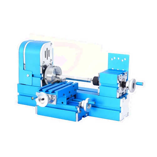 Jianyana Universal Mini Metal Lathe Machine Motorized Metalworking DIY Tool Benchtop Woodworking for Hobby Science Education Modelmaking W10003M AC100V~240V (24W Lathe)