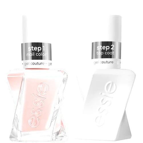 Generic Essie Gel Couture Longwear Nail Polish Kit, Sheer Nude Pink, Top Coat + Fairy Tailor 0.46 fl oz each