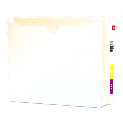 Smead 76910 End Tab File Jacket, 2-Inch Expansion, 12-3/8 x 9-1/2, Manila 25/Box