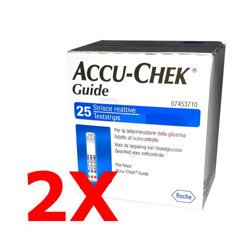 Accu-Chek Guide Test Strips - 25 ct, Pack of 2