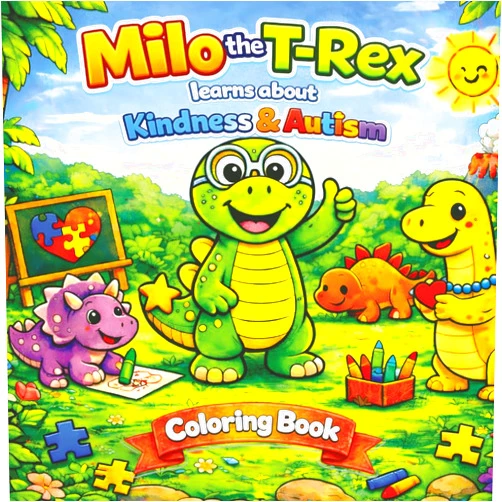 James F. Mills Milo the T-Rex Learns about Kindness and Autism