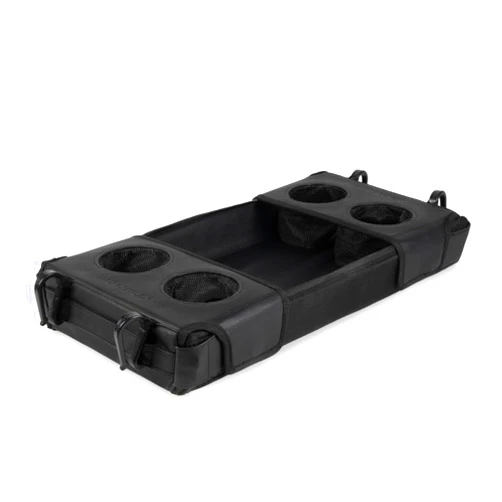 WONDERFOLD Flex Snack Tray for W4 Stroller Wagon with Convertible Cup Holders & Adjustable Sidewalls to Maximize Space, Easy to Install, Easy to Clean