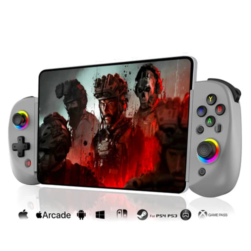 Joso Wireless Controller for iPad/iPhone/Android(129-252mm), Phone Controller Support Xbox Cloud/PS Remote Play, Mobile Gaming Controller with Hall Effects Joysticks for Switch/PS4, Direct Play
