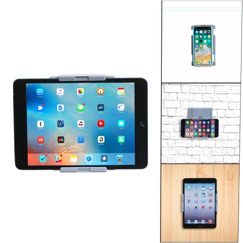 TFY Tablet Wall Mount, Gray, Fits 2.7-3.9 Inch and 4.2-7.4 Inch Devices, Compatible with iPhone 15 Pro Max, iPad Pro 10.5 Inch, iPad Mini 6, Samsung S23, HUAWEI MATE 60 Pro
