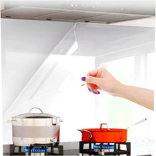 FAMILOVE Clear Wall Protector, Self-Adhesive, Kitchen Backsplash Wall Protector - Shelf Liner, Whiteboard, Wallpaper, Door Guard for Dog Cat Scratching (15.7in X 6.56ft)