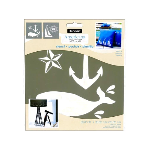 Decoart Americana Decor Stencil 8x8 Nautical