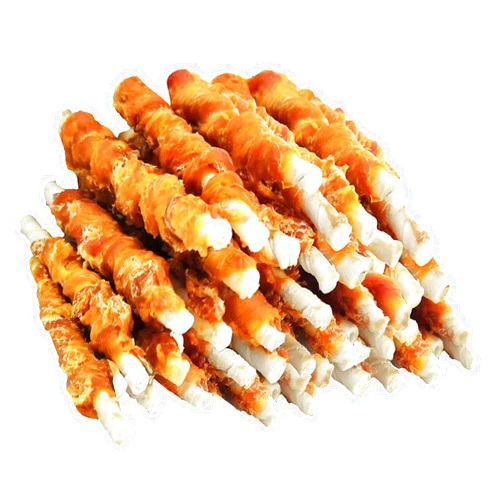MON2SUN Dog Treats, Rawhide Twist Chicken Hide Sticks, Suitable for Puppy and Small Dogs, 5 Inch (Chicken, Pack of 40)