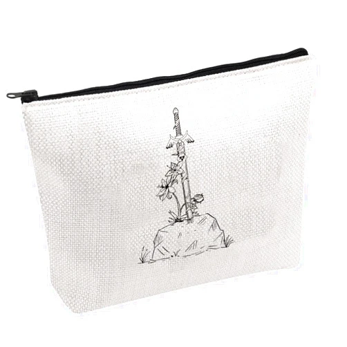 PWHAOO Gamer Inspired Gift Flora Of Hy-rule Makeup Zipper Pouch Cartoon Game Cosmetic Bag (flora of hy-rule B)
