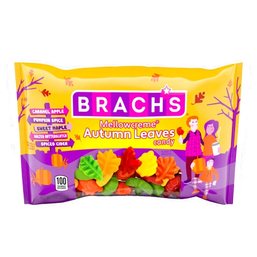 Brach's Brach’s Mellowcreme Autumn Leaves Candy, Halloween Candy, 8 oz Bag