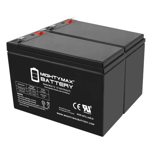Mighty Max Battery ML8-12 - 12V 8AH Replacement Battery Compatible with Power Patrol Backup SLA1075-2 Pack