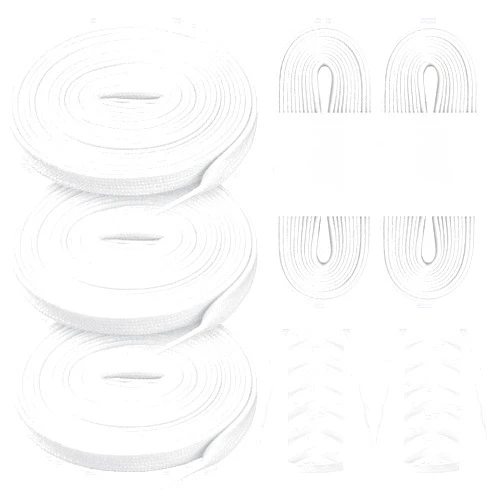 Lyrow 3 Pairs Figure Skating, Figure Skate Laces Waxed 108