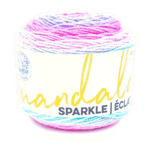 Lion Brand Yarn Mandala Sparkle yarn, Draco, 1 Count (Pack of 1)