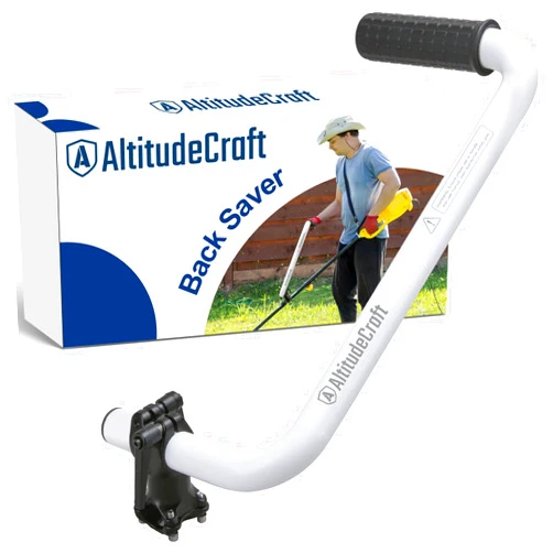 AltitudeCraft Upgraded Weed Eater Handle, String Trimmer Handle Extension, Ergonomic Back Saver Lawn Trimmer Handle Grip - Universal Weedeater Handle for Easy Yard Trimming (Patented)