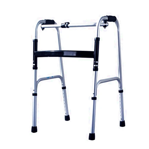 ExdaS Folding Lightweight Aluminium Walking Frame/Zimmer/Walker - Adjustable Height