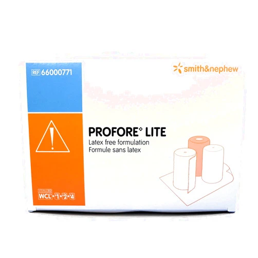 Smith & Nephew 66000771 PROFORE Lite Multi-Layer Reduced Compression Bandaging System, Pack of 8