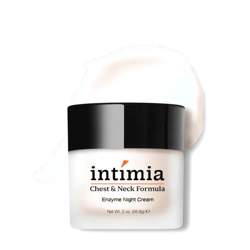 Intimia Enzyme Night Cream for Neck and Decollete 2 oz - Anti Aging Neck Cream – Anti Wrinkle Cream for Women with Chest and Neck Formula - Multi Fruit Acid Complex Cream