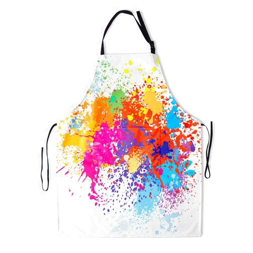 ABSOP Colorful Apron Adjustable Neck Aprons with Pockets Waterproof Apron Adults