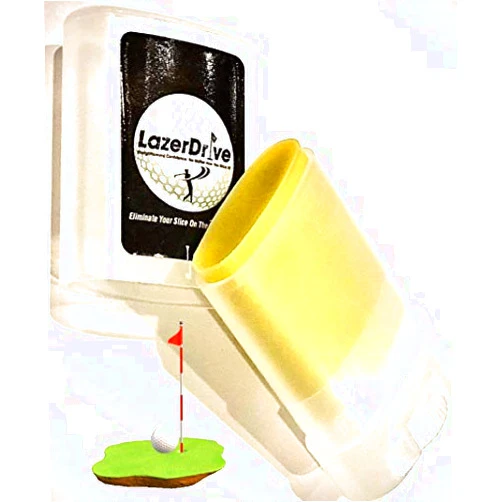 LazerDrive.com LazerDrive Anti Slice, Golf Club Compound | Increases Distance| Face Tape, Practice Aid Gifts for All Golfers | Golf Accessories Americas #1 Anti Slice aid