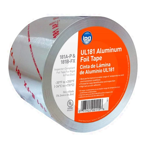 IPG UL181 Aluminum Foil Tape, 2.5