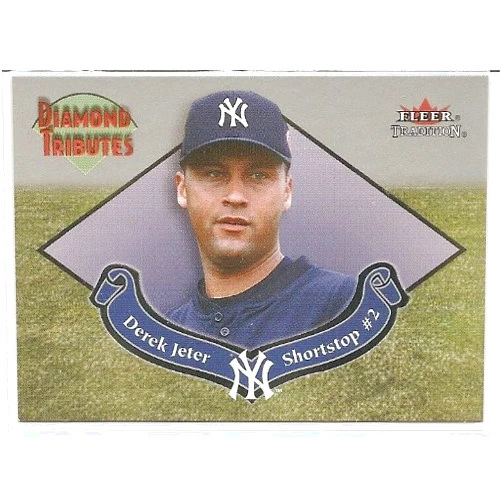Fleer Tradition Derek Jeter 2002 Fleer Tradition Diamond Tributes Insert Card #3DT