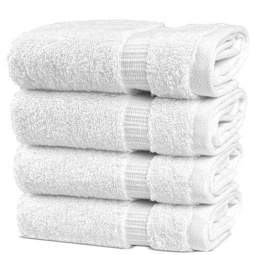 Chakir Turkish Linens | Hotel & Spa Quality 100% Cotton Premium Turkish Towels | Soft & Absorbent (4-Piece Washcloths, White)
