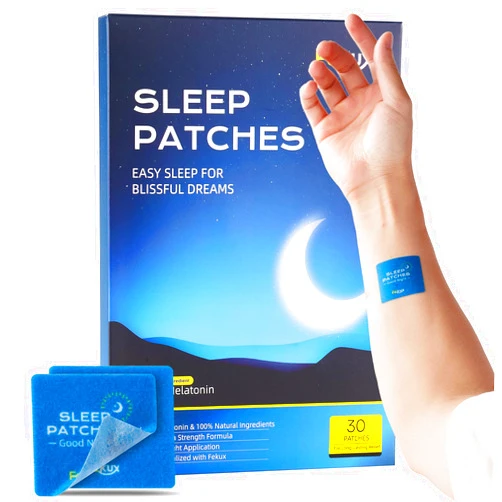 Fekux Sleep Patches for Adults Extra Strength - 30 Count Sleep Patches for Adults, 100% Natural Ingredients & Long-Lasting Sleeping Patches
