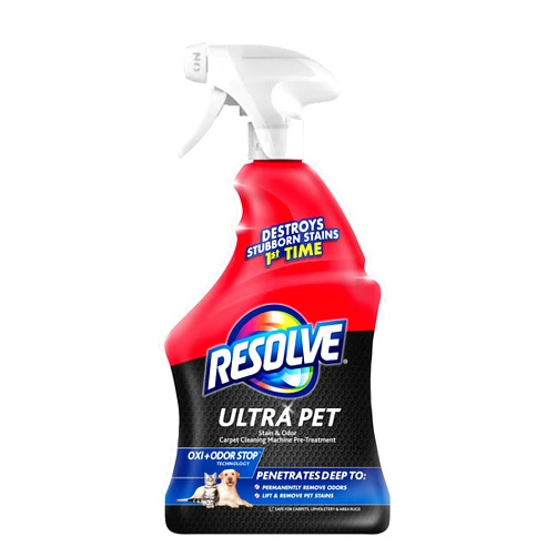Resolve Ultra Pet Odor and Stain Remover Spray, Carpet Cleaner, 32oz (pack of 1)