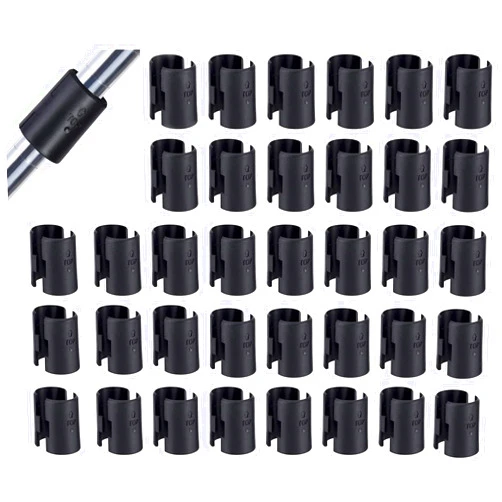 Swesy 72 Pack 36 Pairs Wire Shelving Shelf Lock Clips for 1 inch Post- Shelving Sleeves Replacements for Wire Shelving System