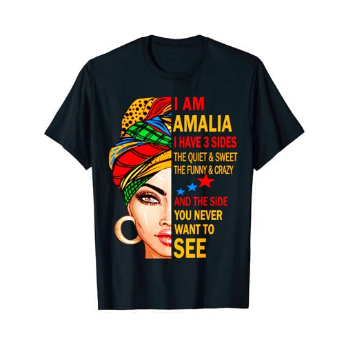AMALIA Name Outfits AMALIA Name Surname Family Last First Name AMALIA T-Shirt