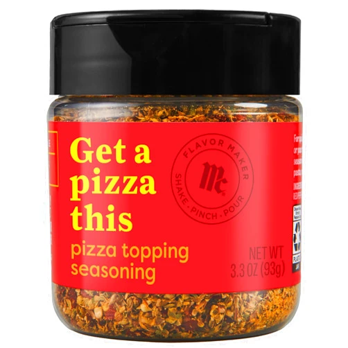 McCormick Pizza Topping Seasoning, Flavor Maker, 3.3 oz