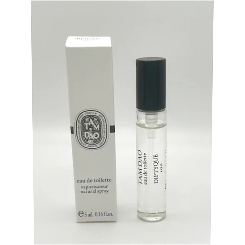 Diptyque EDT Tam Dao 5ml 0.16 oz - Mini Perfume for Men and Women, Exquisite Fragrance, Ideal for Travel, Luxurious Scent, Perfume Men