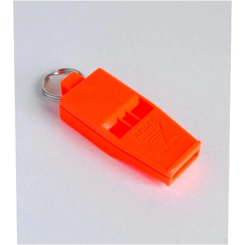 ACME (2 Pack) Acme Slimline Tornado Model 636 Pealess Whistle Day Glow Orange