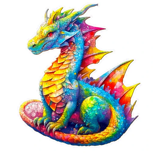 Pijesaksa Wooden Puzzles for Adults - Advanced Dragon Wooden Puzzle Unique Shape Puzzels Wooden Jigsaw Puzzles for Adults, Wood Puzzles Adult Perfect for Birthday Gifts, Family Puzzles 12.2 x 10.5in 200pcs