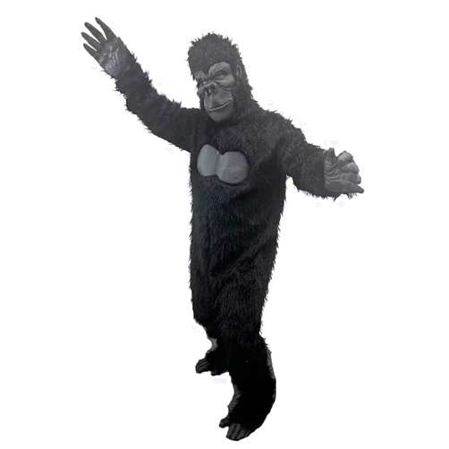 MatGui Adult Gorilla Costume - Realistic Plush Ape Outfit for Halloween, Theme Parties & Cosplay