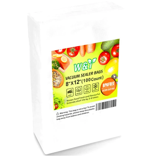 W&Y Vacuum Sealer Bags for Food - 100 Quart, 8