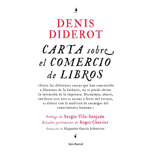 Denis Diderot,Alejandro García Schnetzer Carta sobre el comercio de libros