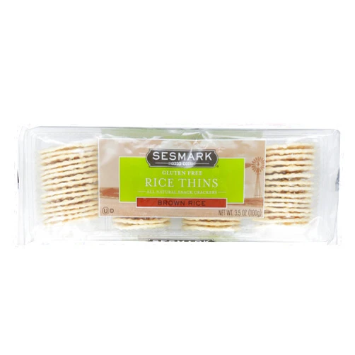 Sesmark, Rice Thins, Brown Rice, 3.5 oz