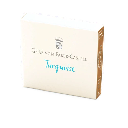 Graf von Faber-Castell Faber-Castell Graf von 6 ink cartridges Turquoise 141110