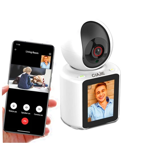 CIAJIE Two-Way Video Camera 2.8-inch Screen,Pet Camera,Dog camera,Indoor home nanny camera,Baby/Elder/Nanny/Dog/Pet Camera with Phone App(Im Cam),360°Smart Security Camera,1080p HD