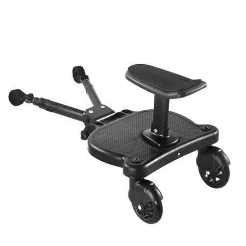 GemonExe Universal 2in1 Stroller Ride Board with Detachable Seat,Stroller Glider Board Suitable for Most Brands of Strollers, Holds Children Up to 55lbs